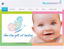 Tablet Screenshot of placentadonation.com
